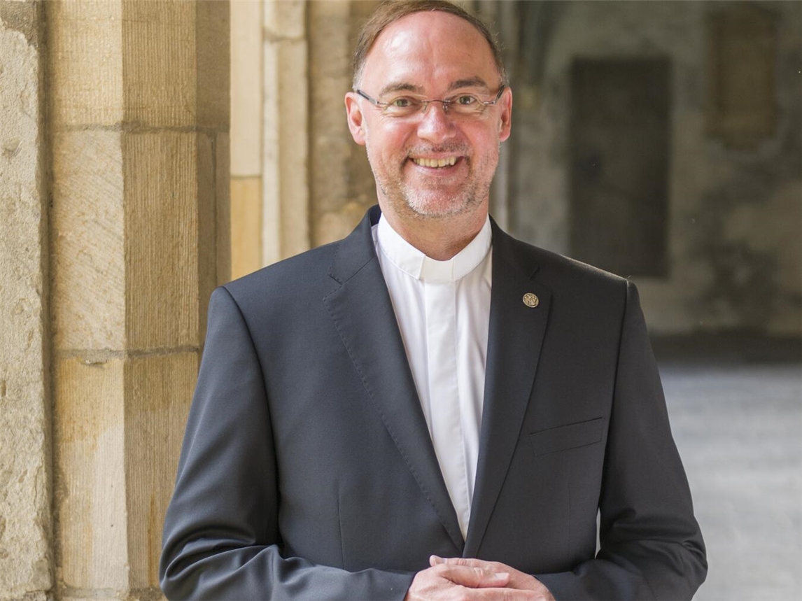 Weihbischof Rolf Lohmann präsentiert Klimafonds Bistum Münster, Foto von Markus van Oorschot