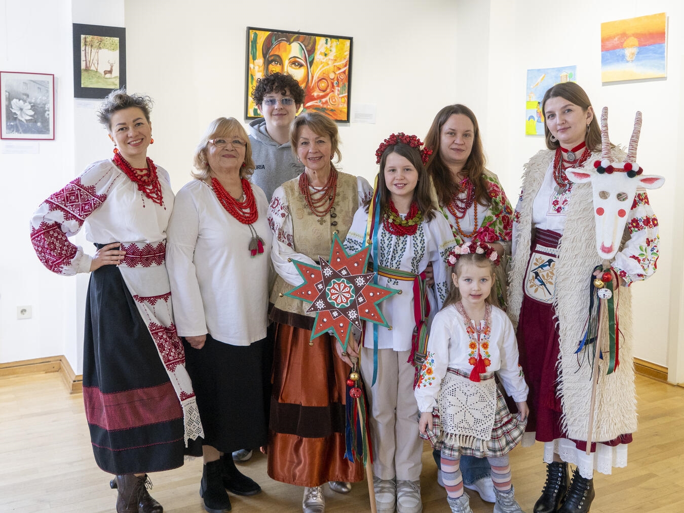 Werke von Geflüchteten zeigt die neue Ausstellung in Emmerich. NN-Foto: Gerhard Seybert