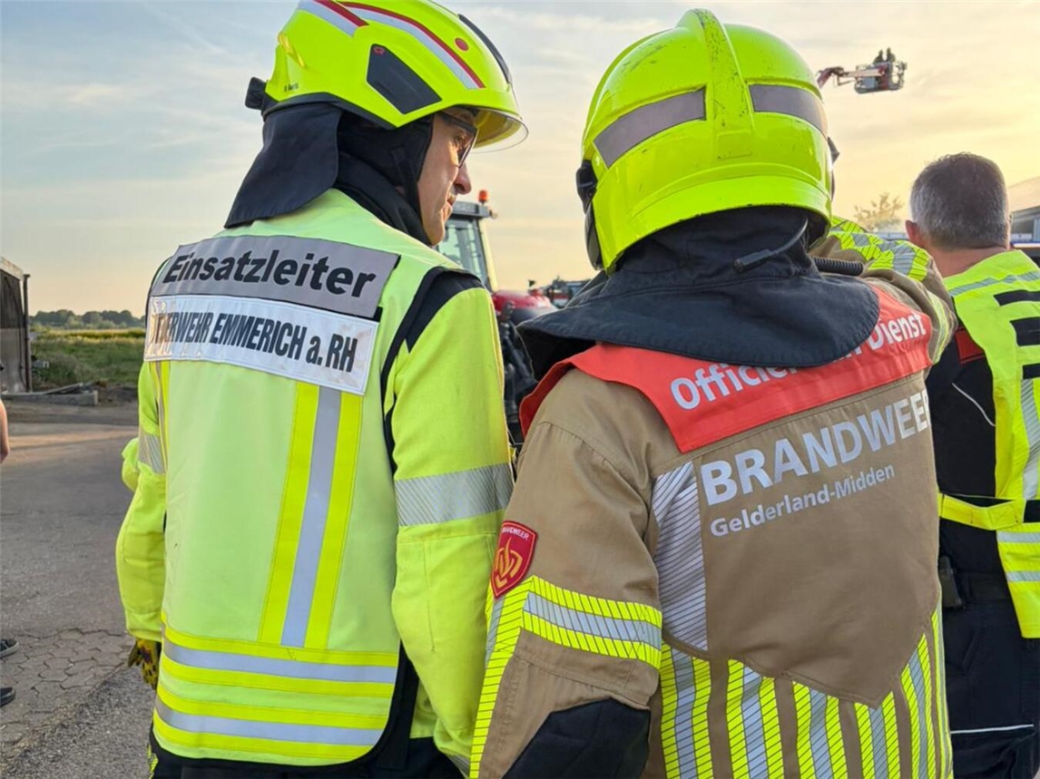 Grenzüberschreitende Zusammenarbeit bei Einsatzübung zur Schadensbewältigung, Stadt Emmerich.