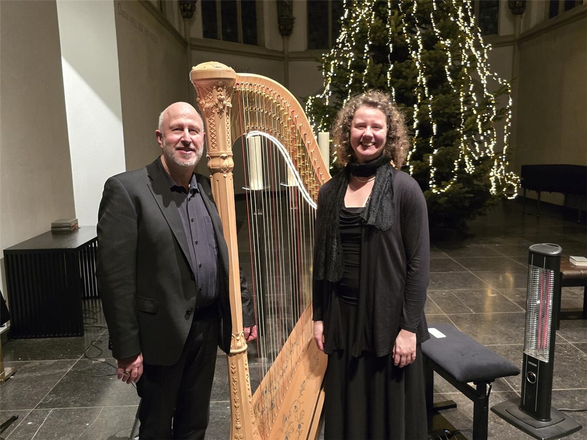 Zoë Knoop und Dieter Lorenz gestalteten das Eröffnungskonzert in der St. Maria Magdalena-Kirche.Foto: Lorenz