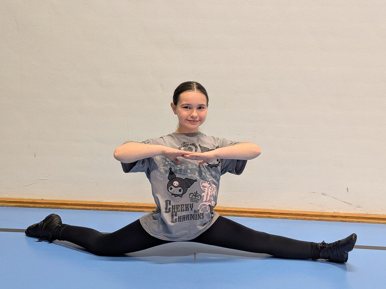 Zoey von der Weiden liebt das Tanzen und hat für diese Session einen eigenen Solo-Tanz vorbereitet. NN-Foto: J. Kurschatke