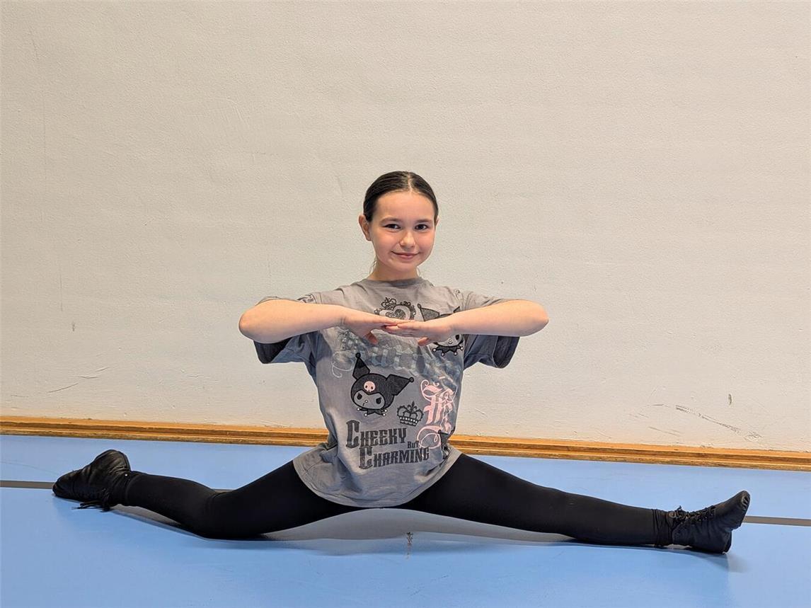 Zoey von der Weiden liebt das Tanzen und hat für diese Session einen eigenen Solo-Tanz vorbereitet. NN-Foto: J. Kurschatke