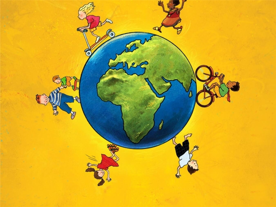 Zu Fuß, mit dem Rad, mit Rollschuhen oder auf dem Roller: Das Logo der „Kindermeilen“-Aktion gibt viele gute Tipps, um „grüne Meilen“ zu sammeln. Foto: Kindermeilen.de