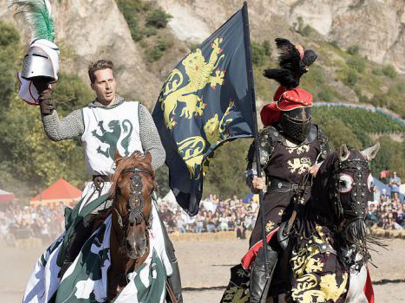 Zum fünften Mal findet das Ritterspektakel auf Schloss Walbeck statt.Foto: History & Event