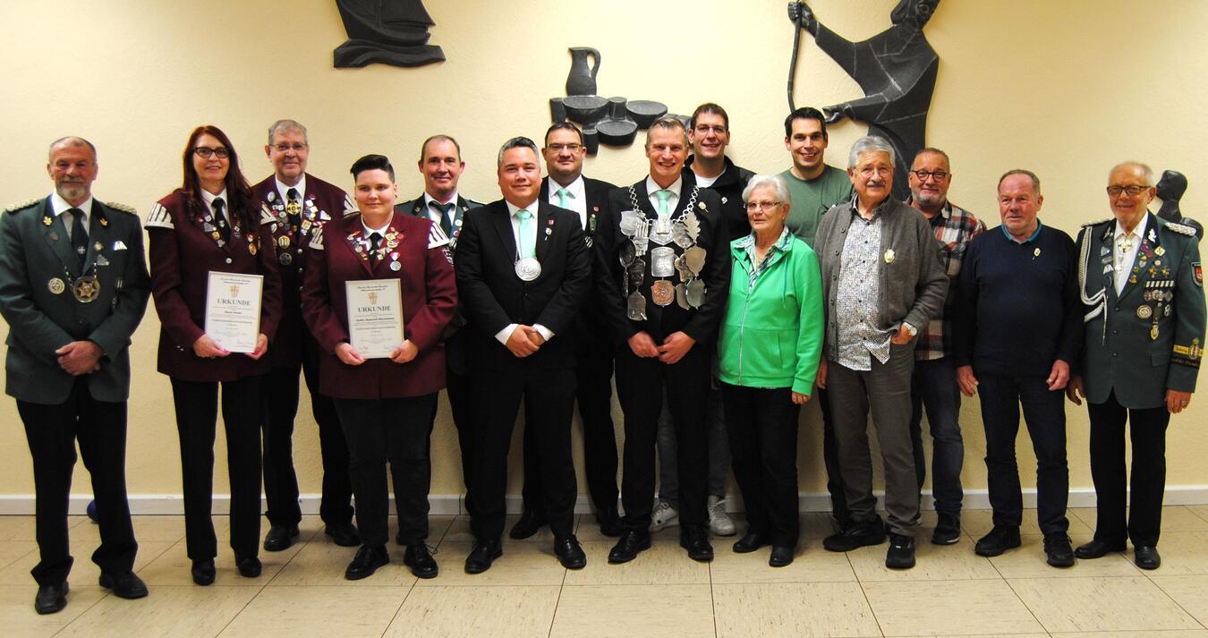 Zur Jahreshauptversammlung gehörten auch die traditionellen Ehrungen. Foto: privat