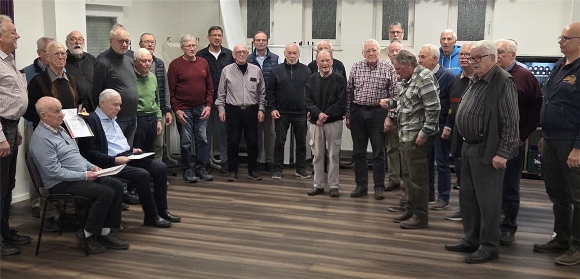 Zur Jahreshauptversammlung traf sich der Nieukerker Männergesangverein. Foto: privat
