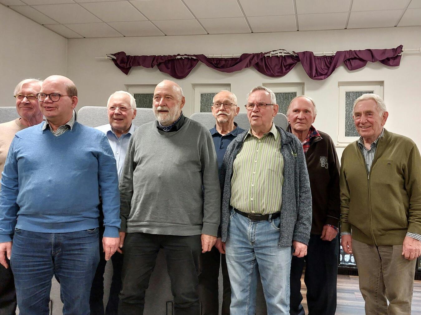 Zur Jahreshauptversammlung traf sich der NMGV im Proberaum.Foto: Klaus Engels