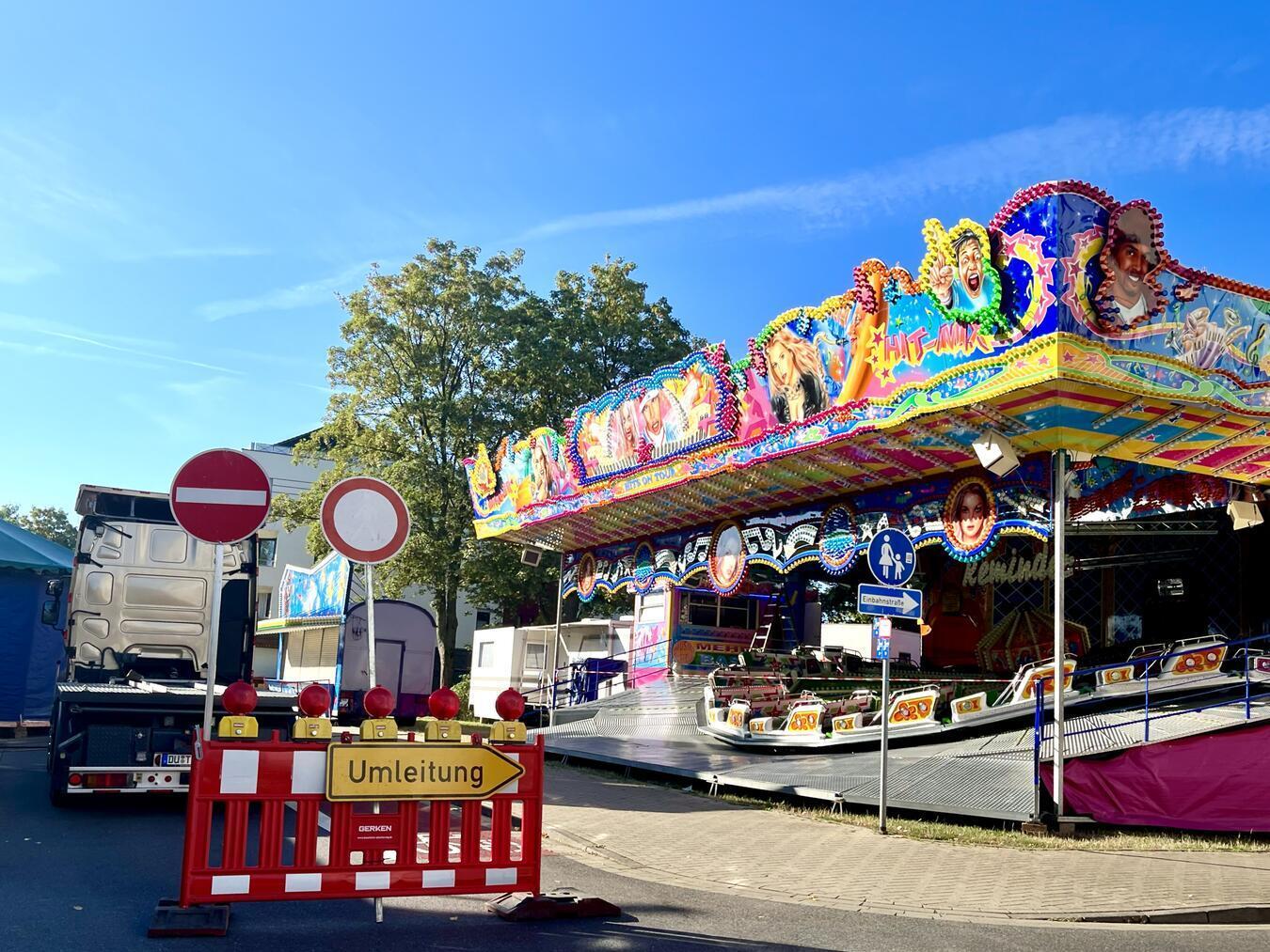 Zur Kirmes müssen Verkehrsteilnehmer mit Sperrungen rechnen. Foto: Stadt Rheinberg