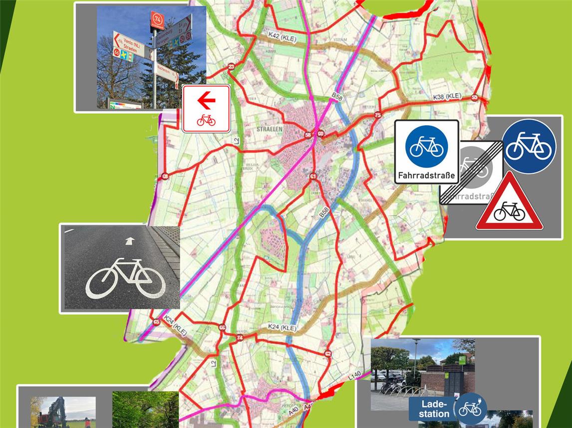 Zur Stärkung der Sicherheit sowie der Mobilität für den zukünftigen Radverkehr in Straelen wird ein Radwegekonzept erstellt.