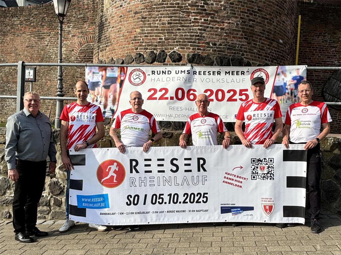 Zwei Läufe, zwei Vereine, ein Team: Der SV Rees und der Lauftreff aus Haldern arbeiten künftig beim Reeser Lauf-Cup zusammen. Foto: privat
