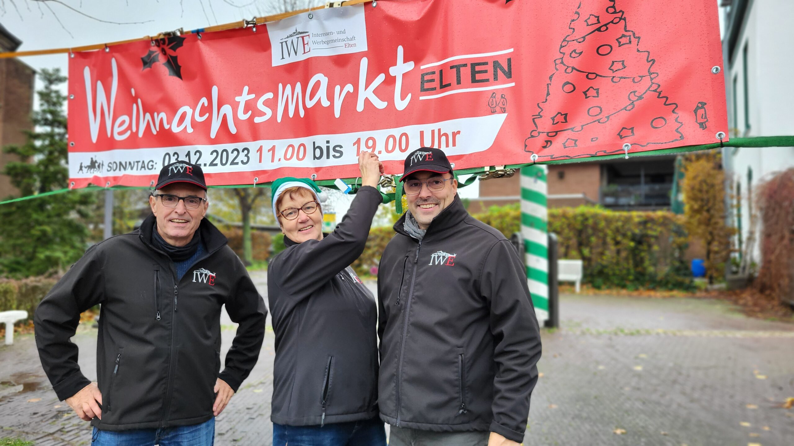 Die Organisatoren des Weihnachtsmarktes der IWE in Elten.